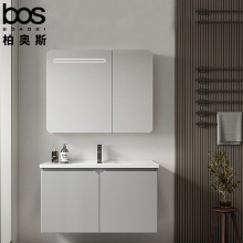 浅灰色智能浴室套柜